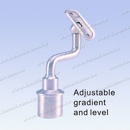 不锈钢圆管扶手与立柱楼梯平台S造型活动接头- 高度可微调 - 不锈钢圆管扶手与立柱楼梯平台S造型活动接头- 高度可微调