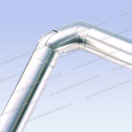 S.S. Tubo Tondo Angolo Conn. Angolo Retto Regolabile - Connettore angolare interno per tubo tondo in acciaio inossidabile, angolo destro regolabile