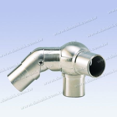 S.S. Yuvarlak Boru Köşe Top Bağl. 3 Yönlü Dış Açı Ayarı. - Paslanmaz Çelik Yuvarlak Boru İç Merdiven Köşe Top Bağlantı 3 Yönlü Dış Açı Ayarlanabilir