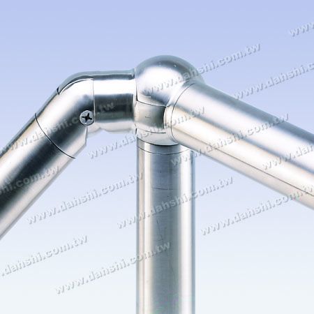 S.S. Round Tube Corner Ball Conn. 3 Way Out Angle Adj. - Stainless Steel Round Tube Internal Stair Corner Ball Connector 3 Way Out Angle Adjustable S.S. Round Tube Corner Ball Conn. 3 Way Out Angle Adj. - Stainless Steel Round Tube Internal Stair Corner Ball Connector 3 Way Out Angle Adjustable