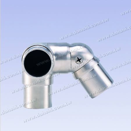 S.S. Yuvarlak Boru Köşe Bağlantısı Top 3 Yönlü Sol Açı Ayarlanabilir - Paslanmaz Çelik Yuvarlak Boru İç Merdiven Köşe Bağlantı Topu 3 Yönlü Sol Açı Ayarlanabilir