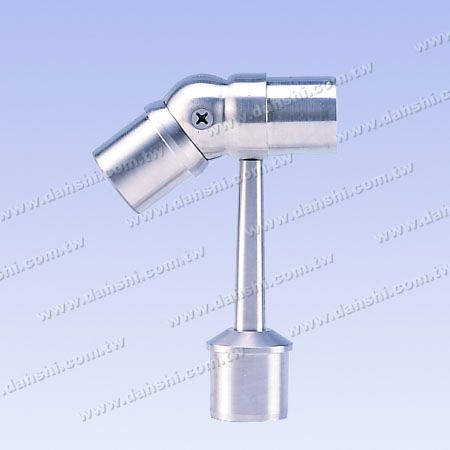 不锈钢圆管扶手与立柱圆管套外楼梯斜度活动接头 - 不锈钢圆管扶手与立柱圆管套外楼梯斜度活动接头