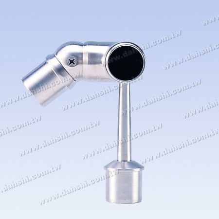 不锈钢圆管扶手与立柱圆管套外楼梯斜度活动接头 - 不锈钢圆管扶手与立柱圆管套外楼梯斜度活动接头