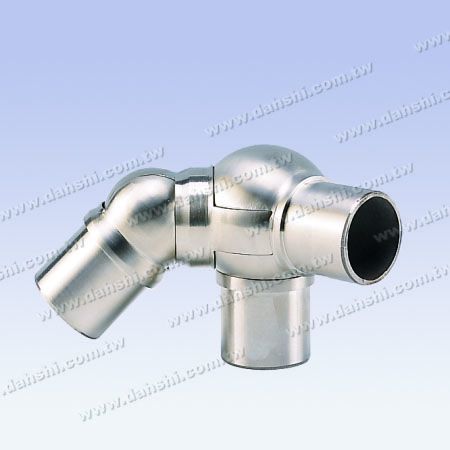 Paslanmaz Çelik Yuvarlak Boru Köşe Bağlantısı Top 3 Yönlü Dış Açı Ayarlanabilir - Paslanmaz Çelik Yuvarlak Boru İç Merdiven Köşe Bağlantı Topu 3 Yönlü Dış Açı Ayarlanabilir