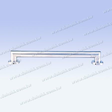Soporte de pasamanos en forma de codo de 90° con cubierta - Barandilla de acero inoxidable para discapacitados, manija de puerta, pasamanos de ascensor - Acabado satinado Soporte de pasamanos en forma de codo de 90° con cubierta - Barandilla de acero inoxidable para discapacitados, manija de puerta, pasamanos de ascensor - Acabado satinado
