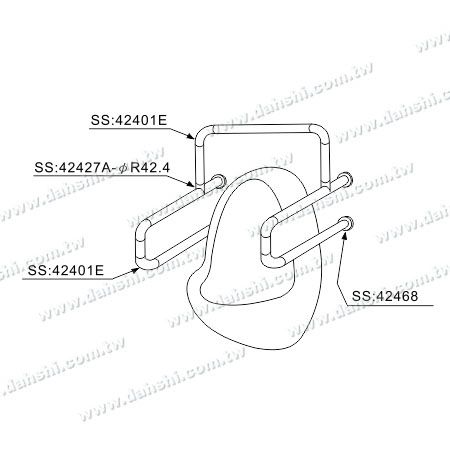 Safety Handrail for Toilet