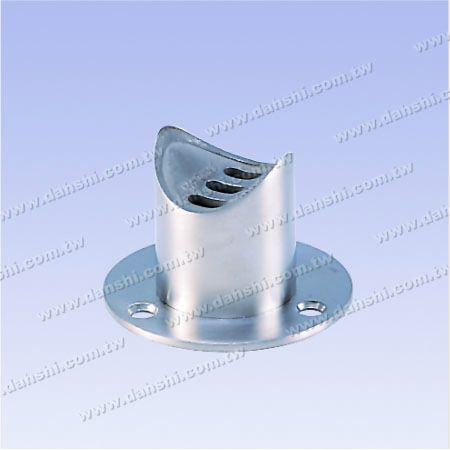 Stainless Steel Round Tube Handrail Support - Screw Invisible - Satin Finish