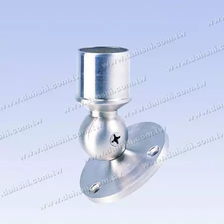 S.S. Handrail Support Angle Adj. Internal - Stainless Steel Round Tube Handrail Support Angle Adjustable Internal - Screw Expose