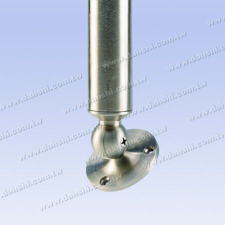 S.S. Handrail Support Angle Adj. Internal - Stainless Steel Round Tube Handrail Support Angle Adjustable Internal - Screw Expose