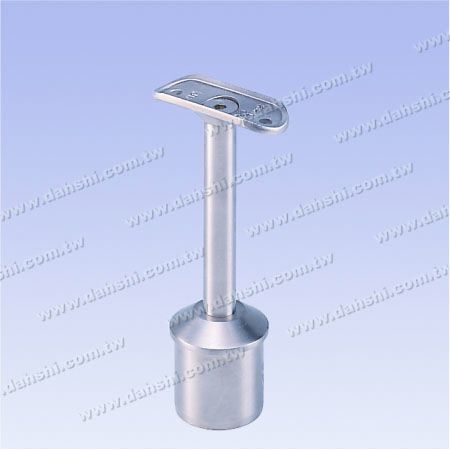 S.S. Round Tube Handrail Perp. Post Support Connector - Stainless Steel Round Tube Handrail Perpendicular Post Support Connector