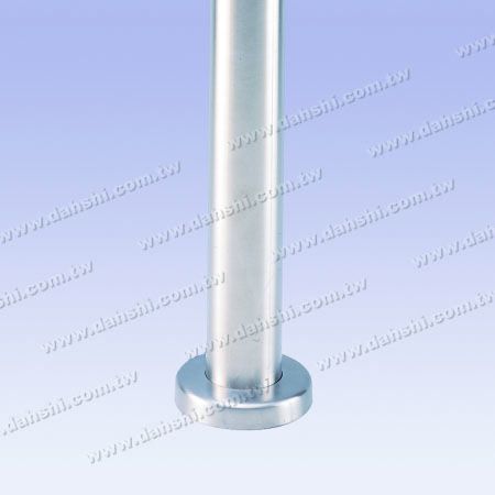 S.S. 2 Pieces Round Base Tube External - Stainless Steel Round Tube Handrail 2 Pieces Round Base Tube External