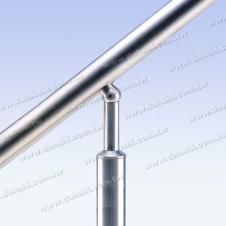 S.S. Round Tube Perp. Post Angle Adj. Support Connector - Stainless Steel Round Tube Handrail Perpendicular Post Angle Adjustable Support connector