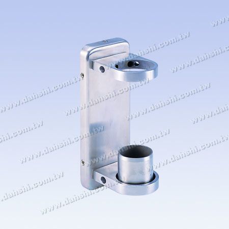 不锈钢圆管楼梯外墙壁长方形固定座- 手铐盲孔 - 不锈钢圆管楼梯外墙壁长方形固定座- 手铐盲孔式