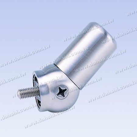 不锈钢圆管横杆与扁管或方管立柱活动接头 - 不锈钢圆管横杆与扁管或方管立柱活动接头