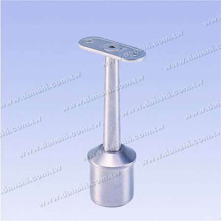 S.S. Handrail Perp. Post Support Conn. Trapezoid Stem - Stainless Steel Square Tube and Rectangle Tube Handrail Perpendicular Post Support Connector Trapezoidal Stem