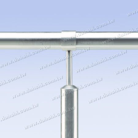 Connettore per palo perpendicolare in tubo rotondo in acciaio inossidabile attraverso anello - Connettore per palo perpendicolare in tubo rotondo in acciaio inossidabile attraverso anello Connettore per palo perpendicolare in tubo rotondo in acciaio inossidabile attraverso anello - Connettore per palo perpendicolare in tubo rotondo in acciaio inossidabile attraverso anello