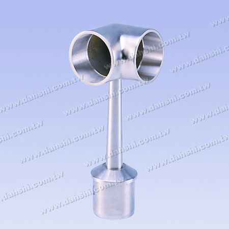 S.S. okrogla cev pravokotni steber spojnik 90° kotni obroč trapezoidno steblo - Nerjaveče jeklo okrogla cev ograje pravokotni steber spojnik 90° kotni obroč trapezoidna stebla