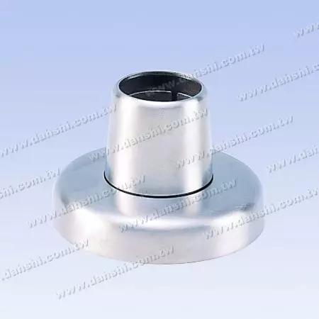 Corrimão de tubo redondo de aço inoxidável 3 peças Base redonda - Parafuso invisível - Acabamento acetinado