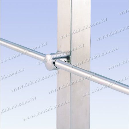 Soporte de tubo/barra de acero inoxidable con paso y respaldo plano - Soporte de tubo/barra de acero inoxidable con paso y respaldo plano