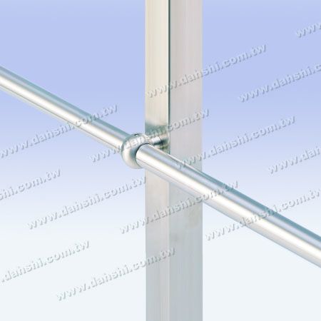 Conector de tubo de acero inoxidable, tipo bola ajustable en ángulo, respaldo plano - Conector de tubo y barra de acero inoxidable, tipo bola ajustable en ángulo, respaldo plano