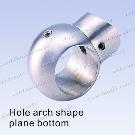 S.S. Tube Connector Go Through Ball Type Angle Adj. - Stainless Steel Tube and Bar Connector Go Through Ball Type Angle Adjustable