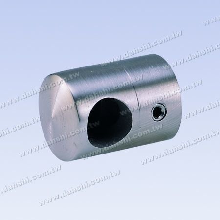 S.S. Porta tubo/barra chiusura piatta sul retro - Porta tubo/barra in acciaio inossidabile con chiusura a estremità piatta