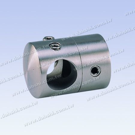 S.S. Porta tubo/barra passante con 2 viti di fissaggio - Porta tubo/barra in acciaio inossidabile passante con 2 viti di fissaggio