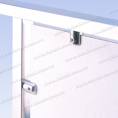 S.S. Blechklammer - Für quadratisches Rohr - Edelstahlblechklammer - Für Edelstahl-Treppen und Plattformen - für quadratisches Rohr