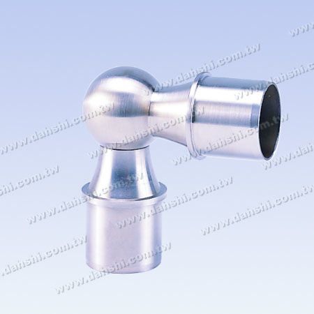 Conector de tipo bola interno de tubo redondo de acero inoxidable a 90° - Conector de tipo bola interno de tubo redondo de acero inoxidable a 90 grados