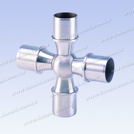 S.S. Round Tube Internal Cross Ball Type Conn. 4 Way Out - Stainless Steel Round Tube Internal Cross Ball Type Connector 4 Way Out