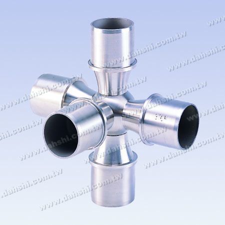S.S. Round Tube Internal Ball Conn. 5 Way Out Angle Adj. - Stainless Steel Round Tube Internal Ball Connector 5 Way Out Angle Adjustable