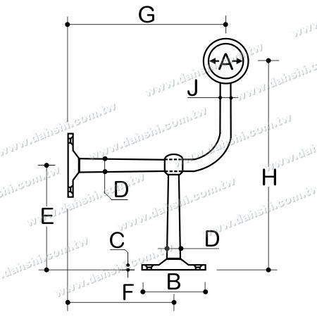 Dimensione: Poggiapiedi in acciaio inossidabile per bar