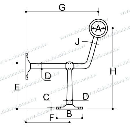 Dimensione: Poggiapiedi in acciaio inossidabile per bar
