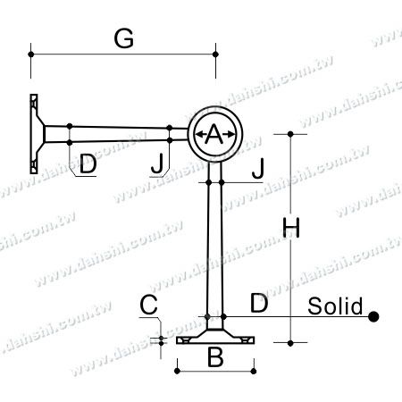 Dimensione: Poggiapiedi in acciaio inossidabile per bar