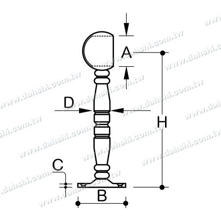 Dimensione: Poggiapiedi in acciaio inossidabile per bar (SS:424138BA)