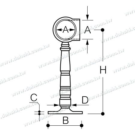 不銹鋼吧台欄杆 (SS:424147C)