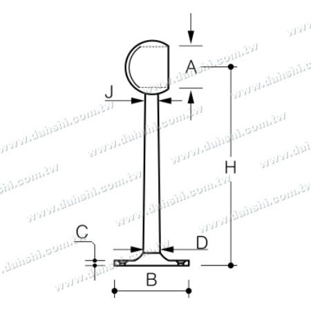 Dimensione: Poggiapiedi in acciaio inossidabile per bar (SS:424152BL)