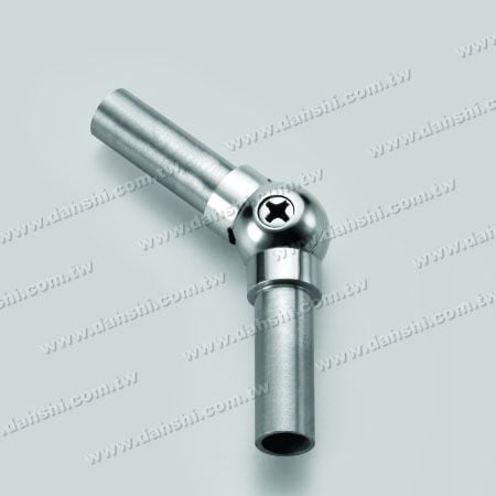 Connecteur de coude interne en acier inoxydable de forme ronde, type balle, angle réglable
