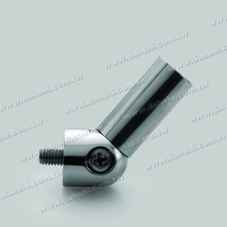 Conector de tubo y barra de acero inoxidable, ángulo externo ajustable, respaldo plano - Conector de tubo y barra de acero inoxidable, ángulo externo ajustable, respaldo plano