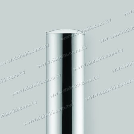 S.S. Round Tube Curve Top End Cap with Fix Rim Design - Stainless Steel Round Tube Curve Top End Cap with Fix Rim Design