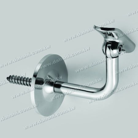 S.S.ラウンドチューブ手すり壁ブラケット - 自己貫通ねじ - ステンレス製ラウンドチューブ手すり壁ブラケット - 角度調整可能