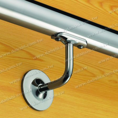S.S. Round Tube Handrail Wall Bracket - Self-Tapping Screw - Stainless Steel Round Tube Handrail Wall Bracket - Angle Fixed