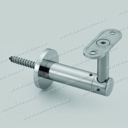 S.S. Square, Rectangular Tube Handrail Wall Bracket - Self-Tapping Screw - Stainless Steel Square Tube, Rectangular Tube Handrail Wall Bracket - Angle Fixed