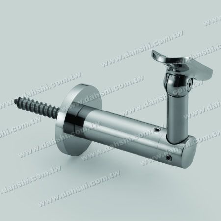 S.S.ラウンドチューブ手すり壁ブラケット - 自己貫通ねじ - ステンレス製ラウンドチューブ手すり壁ブラケット - 角度調整可能