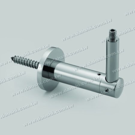 S.S. Round, Square, Rectangular Tube Handrail Wall Bracket - Self-Tapping Screw - Stainless Steel Round Tube, Square Tube, Rectangular Tube Handrail Wall Bracket - Angle Fixed