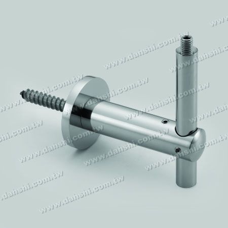 木螺丝- 不锈钢圆管、方管、扁管扶手墙壁固定座可调高度- 固定式