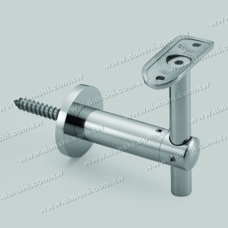 एस.एस. गोल ट्यूब हैंडरेल वॉल ब्रैकेट समायोज्य ऊंचाई - सेल्फ-टैपिंग स्क्रू - स्टेनलेस स्टील गोल ट्यूब हैंडरेल वॉल ब्रैकेट एडजस्टेबल हाइट - एंगल फिक्स्ड