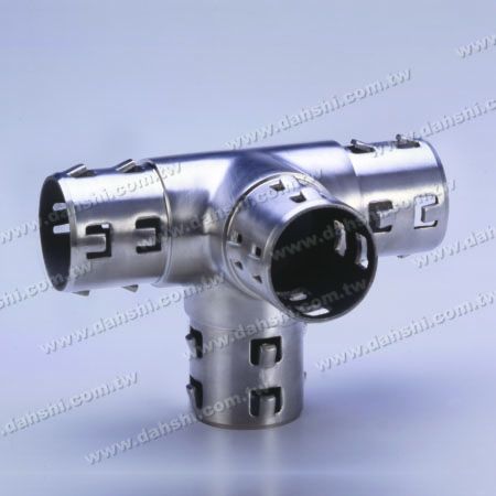 不銹鋼圓管套外90度四通 - 不銹鋼圓管套外90度四通 - 出口冲齒 - 免焊接 / 可用膠固定 不銹鋼圓管套外90度四通 - 不銹鋼圓管套外90度四通 - 出口冲齒 - 免焊接 / 可用膠固定