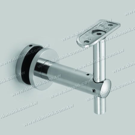 S.S. Bracket for Glass with Radiused Height Adjustable - Stainless Steel Bracket for Glass with Radiused Height Adjustable