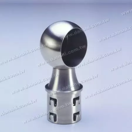 Stainless Steel Round Tube Handrail Perpendicular Post Connector Close Ring - Exit spring design- welding free/ glue applicable